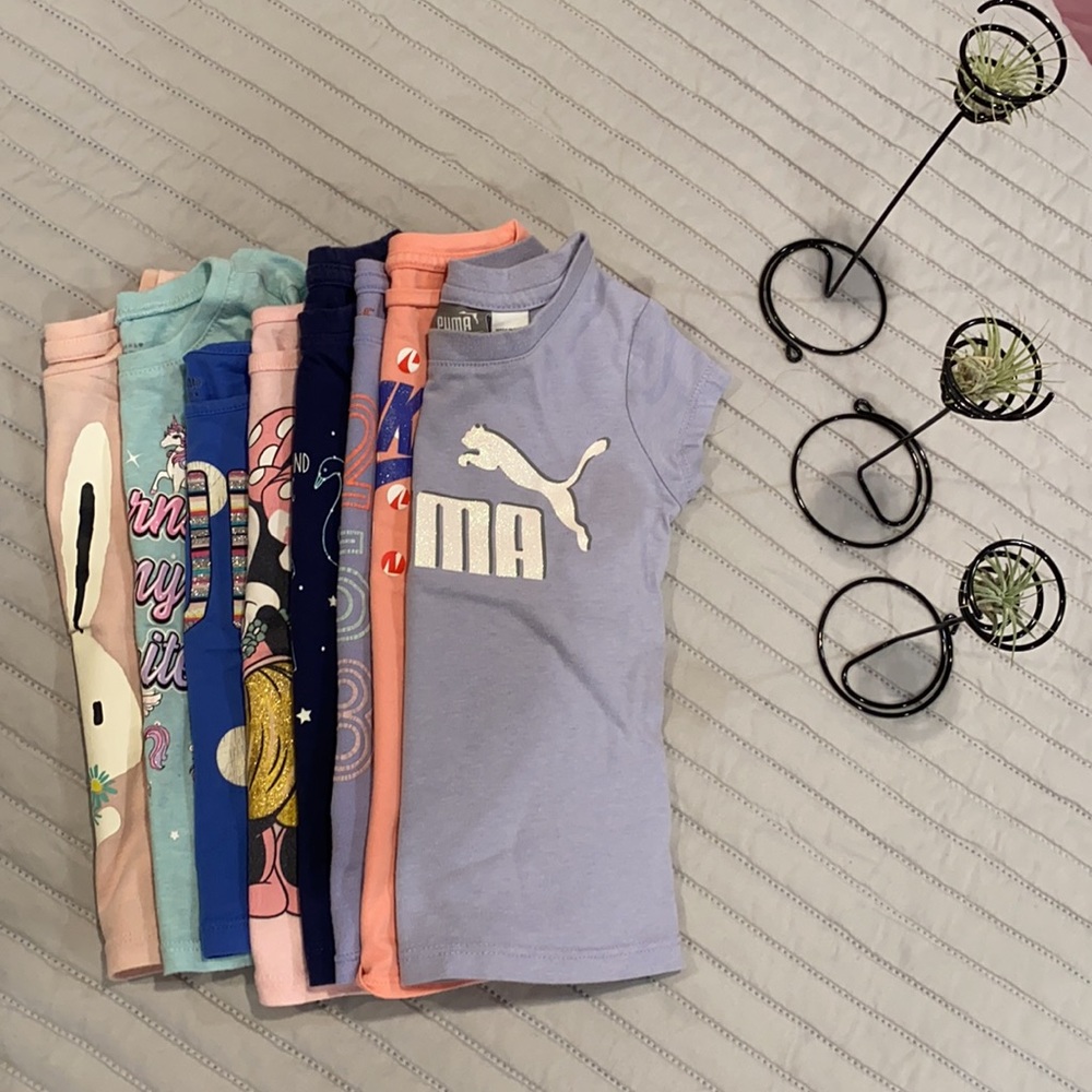 8 tees bundle👌 size 2t multi brand  gap Nike puma cat&jack